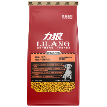 LILANG 力狼 大型幼犬牛肉味 狗粮 15kg 215.6元