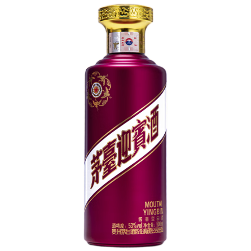 MOUTAI 茅台 紫迎宾酒 53° 酱香型 500ml 126元