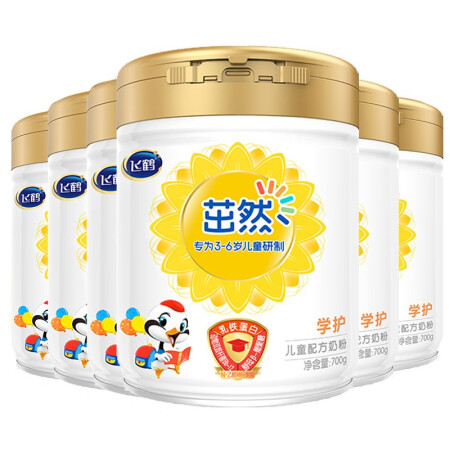 FIRMUS 飞鹤 茁然-学护 儿童配方奶粉 4段(3-6岁适用) 700克*6罐 733.95元