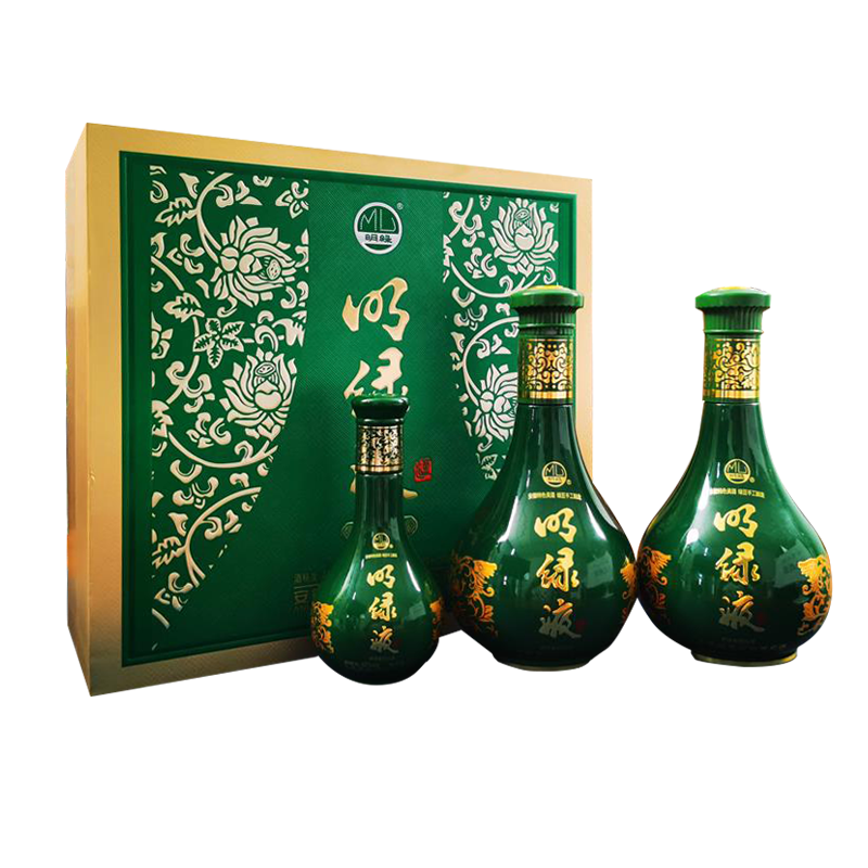 明光酒 明绿液礼盒装42度明绿香型白酒 450mL 2瓶 +150mL 475.59元（需领券）