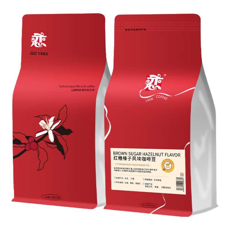 需首购、plus会员: 恋璞珞 阿拉比卡咖啡豆 红糖榛子中深烘 454g 23.41元包邮（