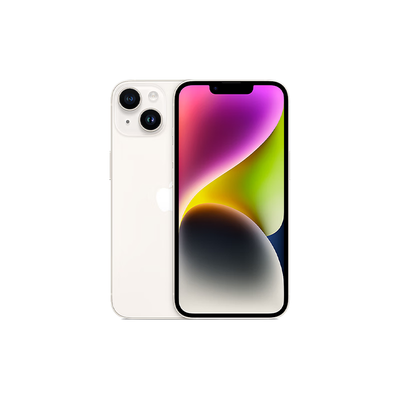 Apple/苹果 iPhone 14 手机 运动防抖 星光色 256G 3926.76元