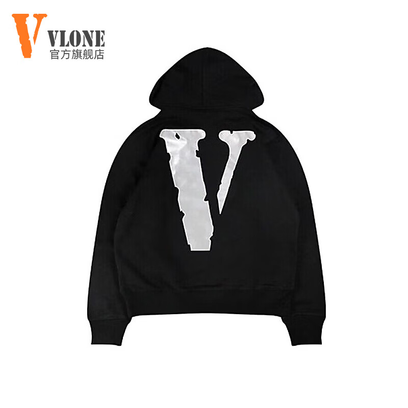 VLONE 卫衣反光 大V连帽套头长袖男女同款 214元包邮（需领券）