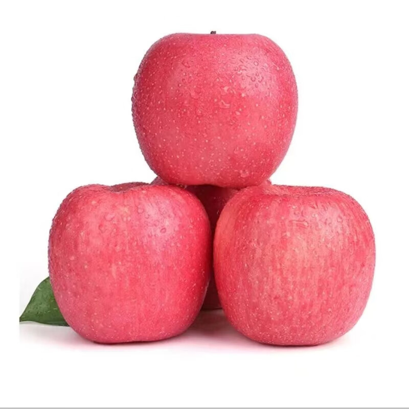 京东百亿补贴，PLUS会员:江博尔 甘肃秦安红富士苹果 净重2.25kg（单果170g） 1