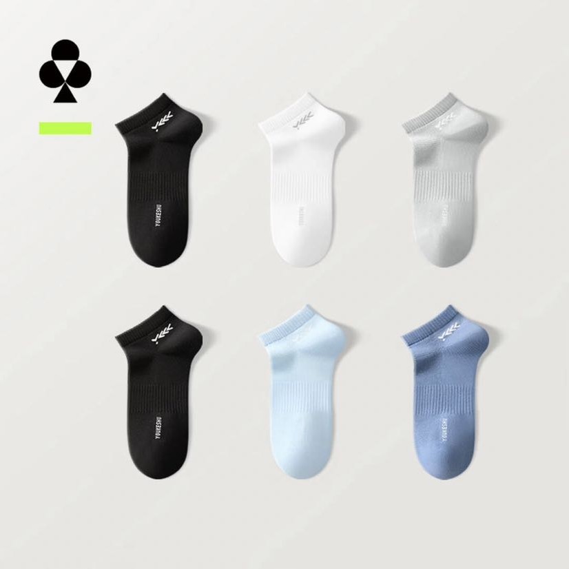 YOUKESHU 10A抗菌网眼透气男袜 6双 18.9元（需用券）