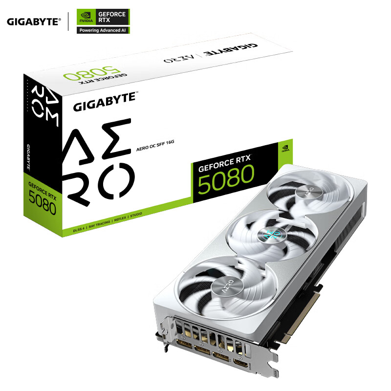 技嘉 雪鹰 GeForce RTX 5080 AERO OC SFF 16GB 显卡 11242.51元