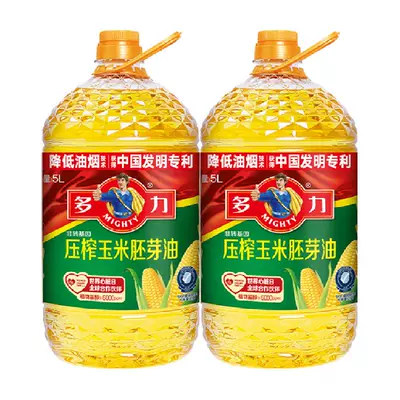 再补券：多力玉米油食用油5L×2桶 92.57元（需领券）+399金币