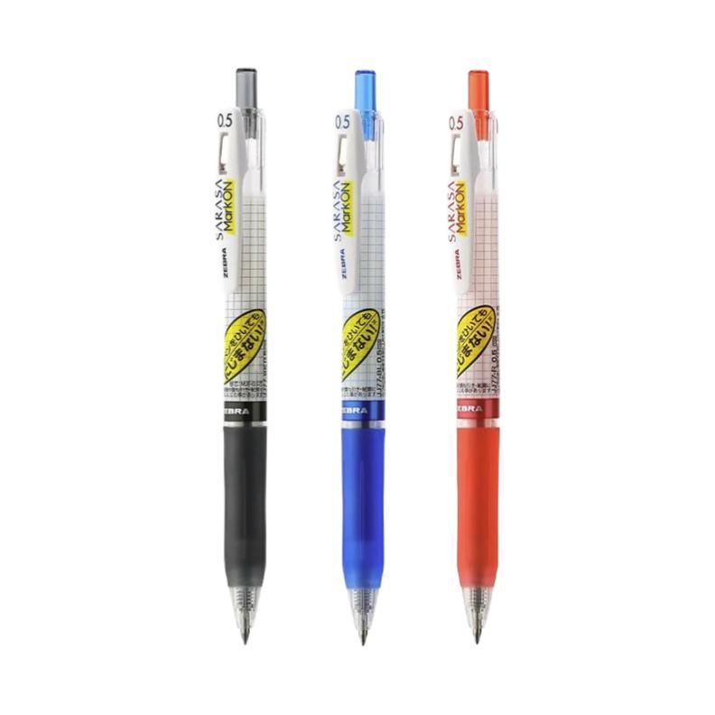 斑马牌 ZEBRA 学霸系列 JJ77 按动中性笔 黑色 0.5mm 6支装 19.99元