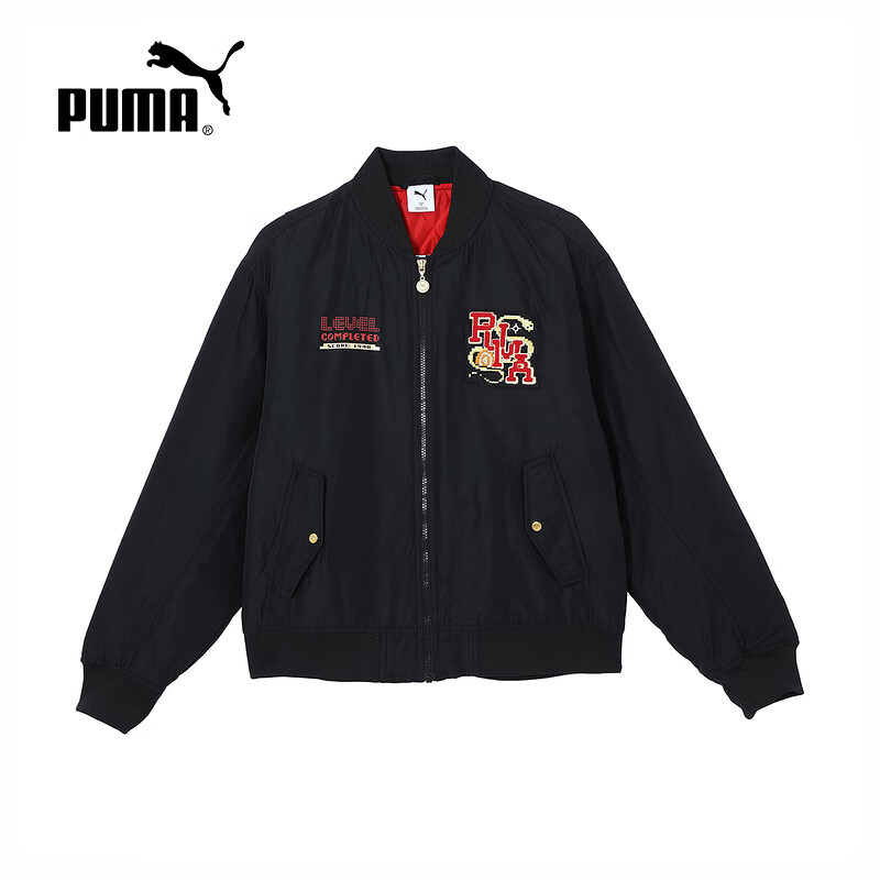 20点开始：PUMA 彪马 GAME ON Bomber Jacket男士夹棉飞行夹克外套 631679-01 M 519.5元