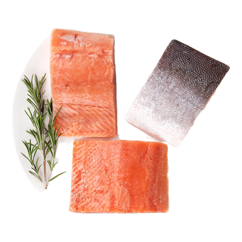海大厨海大厨冷冻三文鱼段300g（2-3段）俄罗斯粉鲑鱼 生鲜鱼类 91.94元（合18