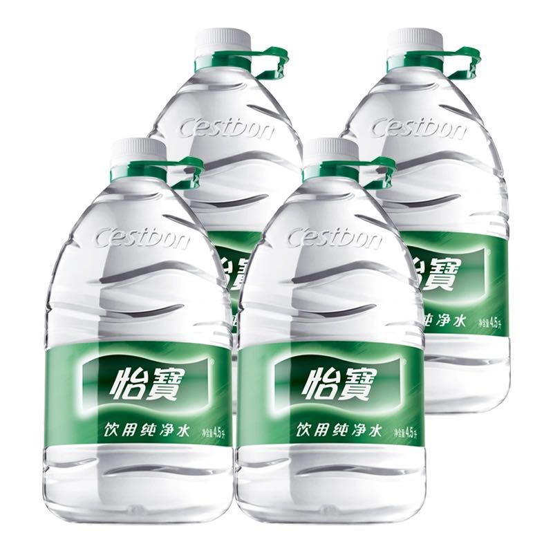 C'estbon 怡宝 纯净水4.5L*4桶 20元