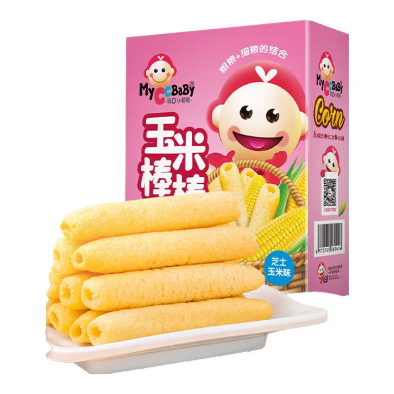 我D小蔡蔡（MyCcBaBy）玉米棒棒磨牙泡芙 17.52元（合4.38元/件）