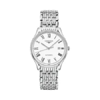 618：LONGINES 浪琴 律雅 自动机械 38.5mm 钢带男表 L4.960.4.11.6 白 4644.05元 包邮（