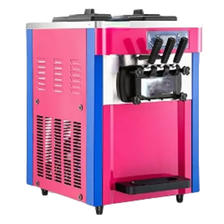苏勒 三色冰淇淋机商用全自动雪糕甜筒机圣代机台式三头软冰激凌机 RC-168T