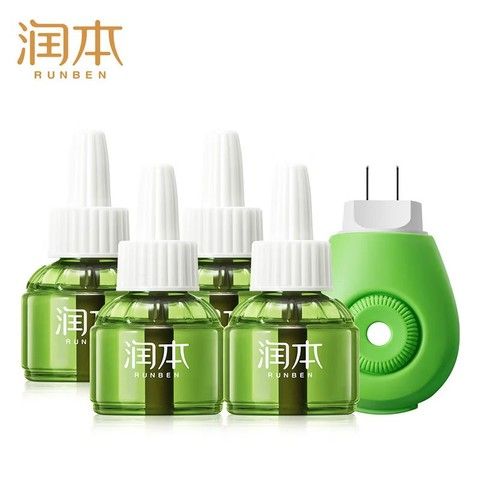 润本 电蚊香液 45ml×4瓶+1器 无香型 19.9元包邮（需用券）