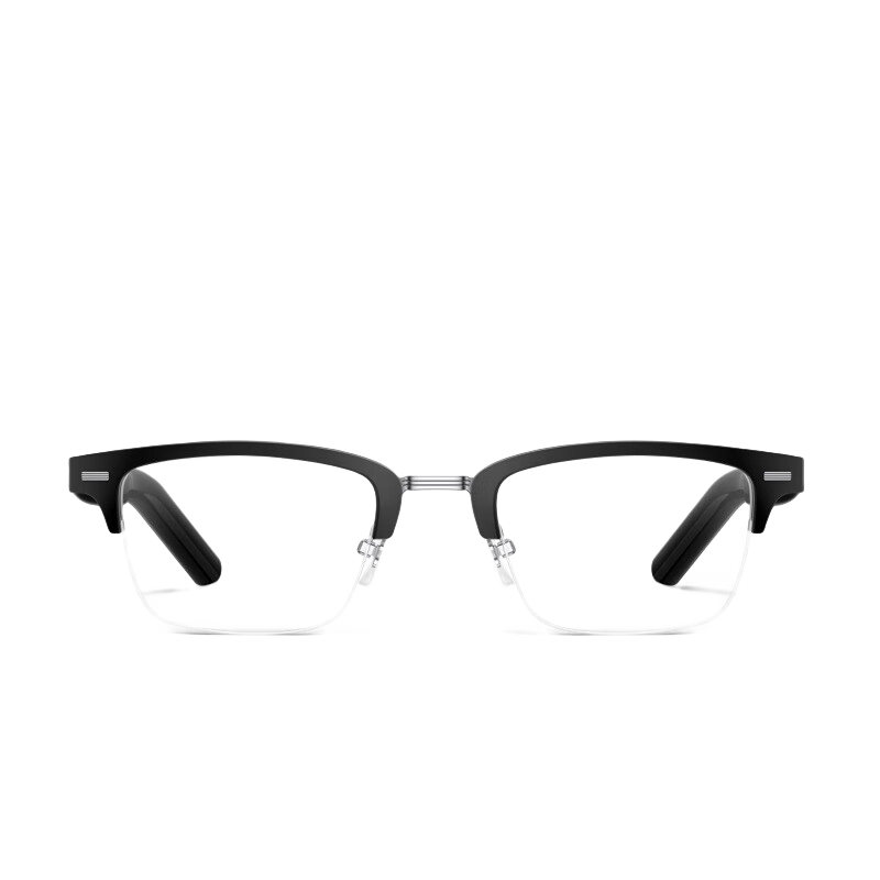 20点开始、PLUS会员：华为智能眼镜 2 方形半框光学镜 亮黑色 1475.51元包邮