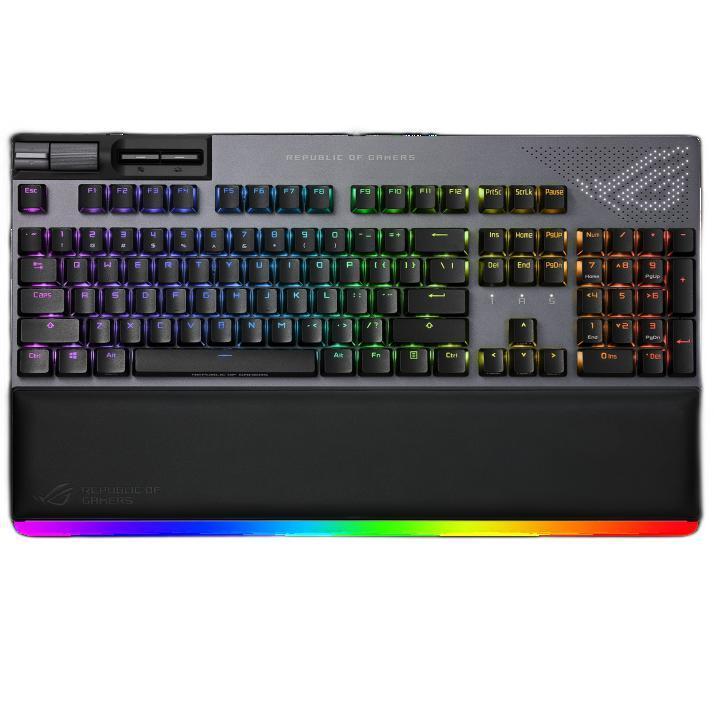 ROG 玩家国度 耀光 2 幻 104键 有线机械键盘 黑色 NX山楂红轴 RGB 1299元