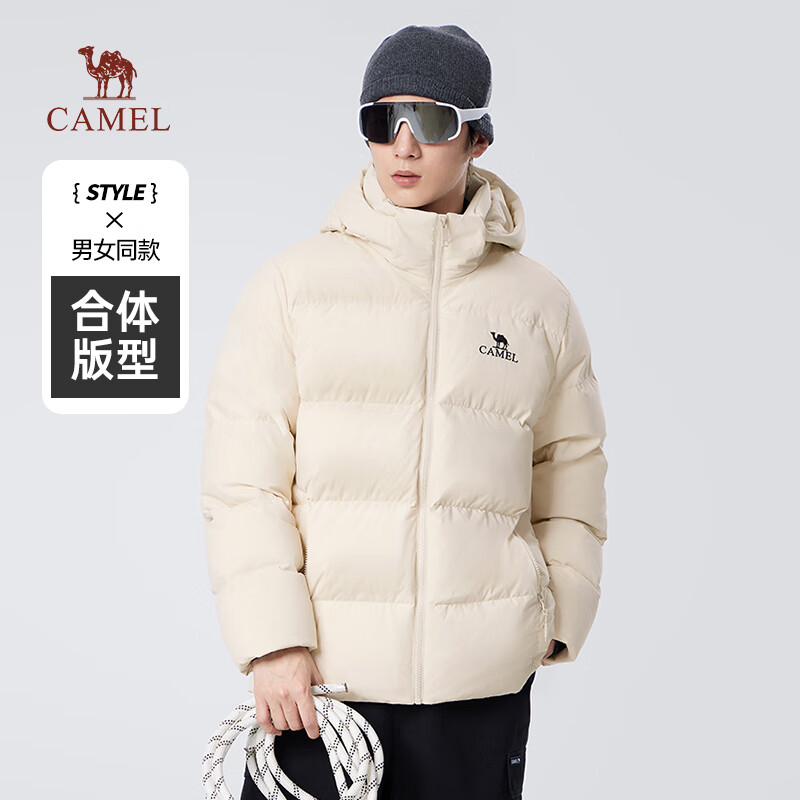 CAMEL 骆驼 男女中长款三防连帽加厚锁热羽绒服 M14CR07638 394.1元（需用券）