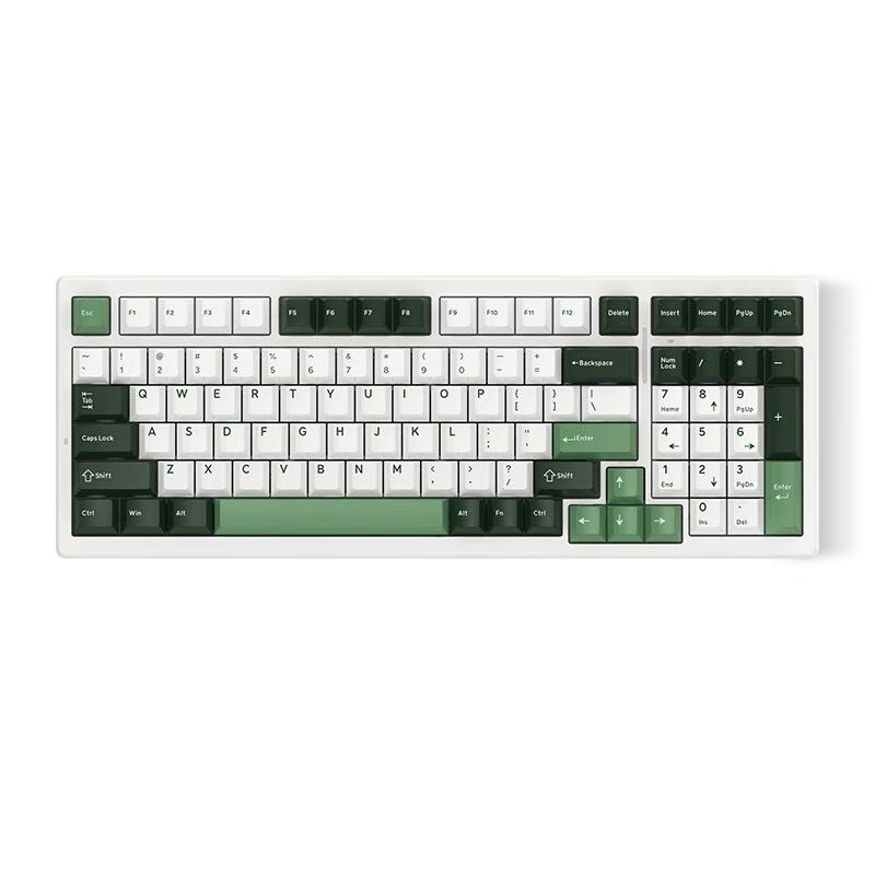 VGN S99 99键 2.4G蓝牙 多模无线机械键盘 斑斓绿 阿尼亚轴 RGB 299元包邮（双重
