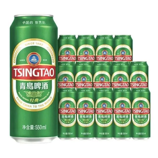 青岛啤酒 超值加量 经典青啤550mL*15罐 赠福禧500ml*4罐 55.17元