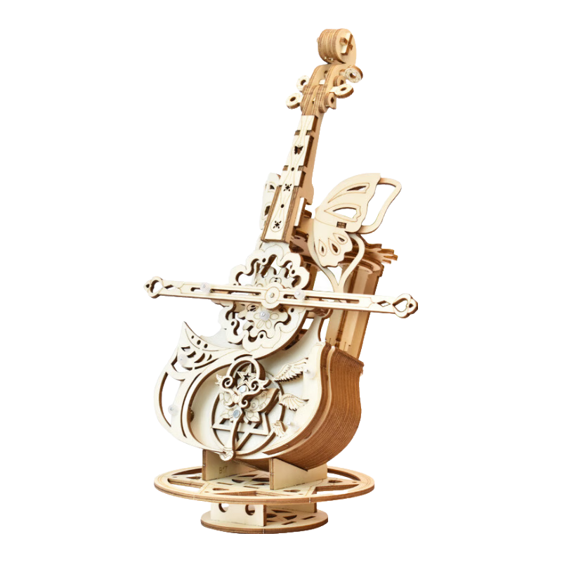 移动端、京东百亿补贴：布鲁奇 蝶梦大提琴积木拼装八音盒立体拼图拼插儿