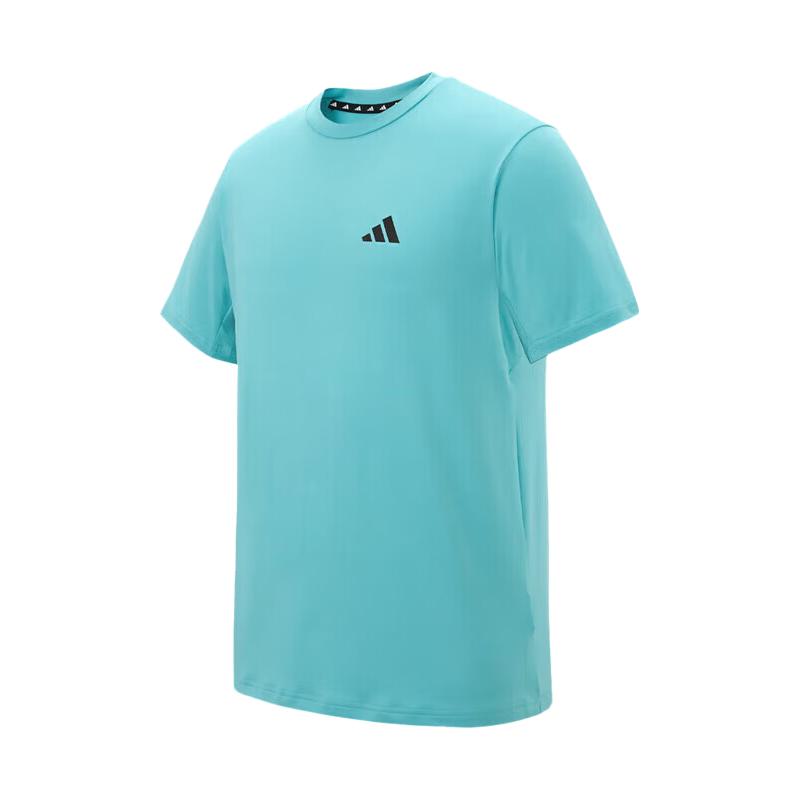 adidas IW3366 运动短袖T恤 浅薄荷色 98元