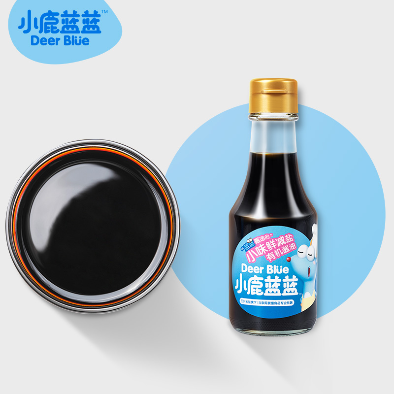 小鹿蓝蓝 有机减盐酱油儿童拌饭调味料150ml 18.91元