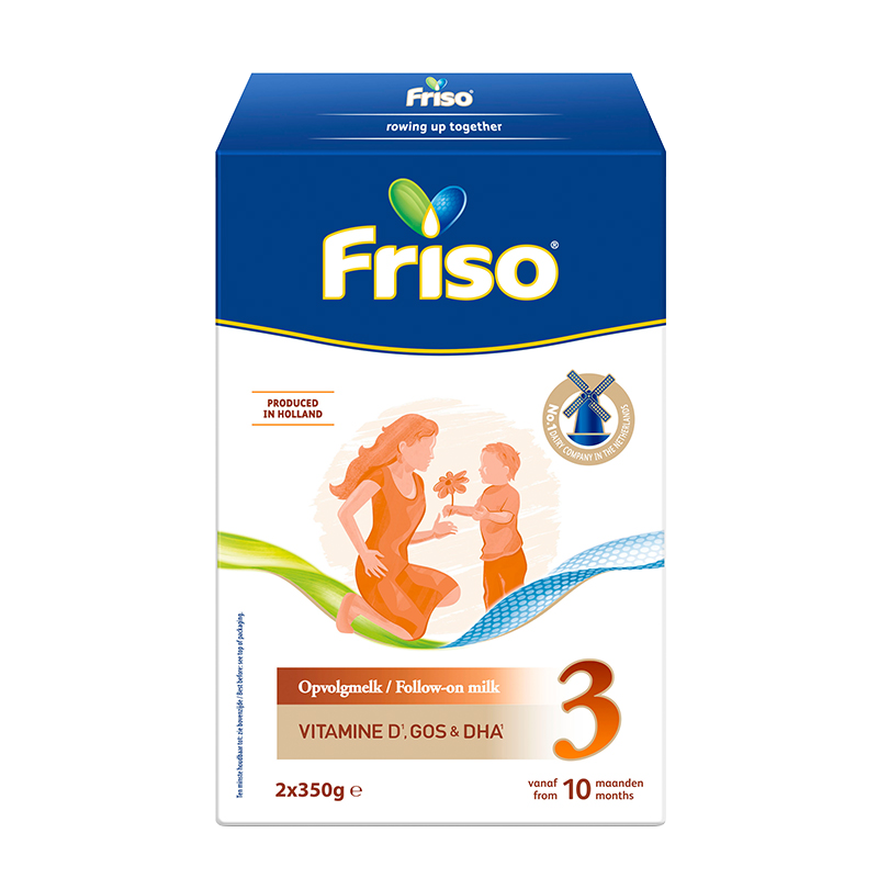 京东百亿补贴：美素佳儿（Friso）荷兰系列盒装3段 (10个月以上) 婴儿配方奶粉 5倍DHA配方 700g/盒 105元包邮