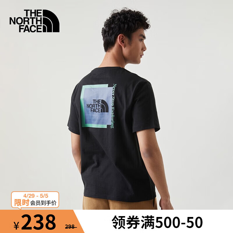 北面 短袖T恤81MU JK3/黑色 M/170（建议拍小一码） 238元