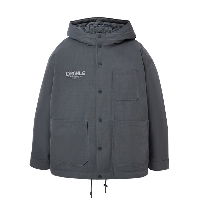 JACK&JONES 杰克琼斯 25年冬季男士短款连帽工装轻薄羽绒服 322.3元