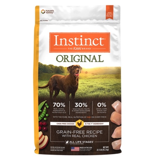 临期品：Instinct 百利 经典无谷系列 鸡肉狗粮 11磅 178元（需用券）