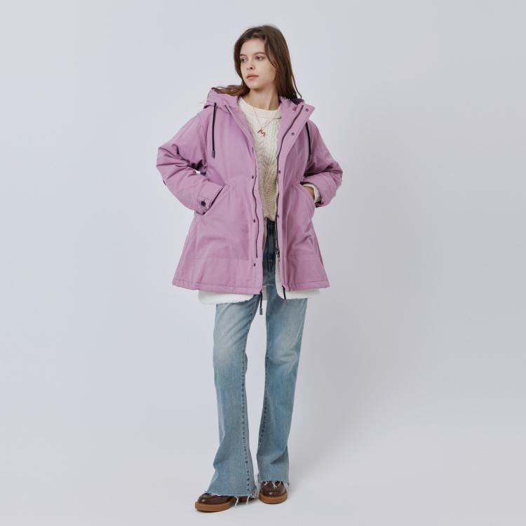 MOUSSY 摩西 秋冬连帽休闲可拆卸内胆宽松棉衣女 028EAW30-5020 351元（需用券）