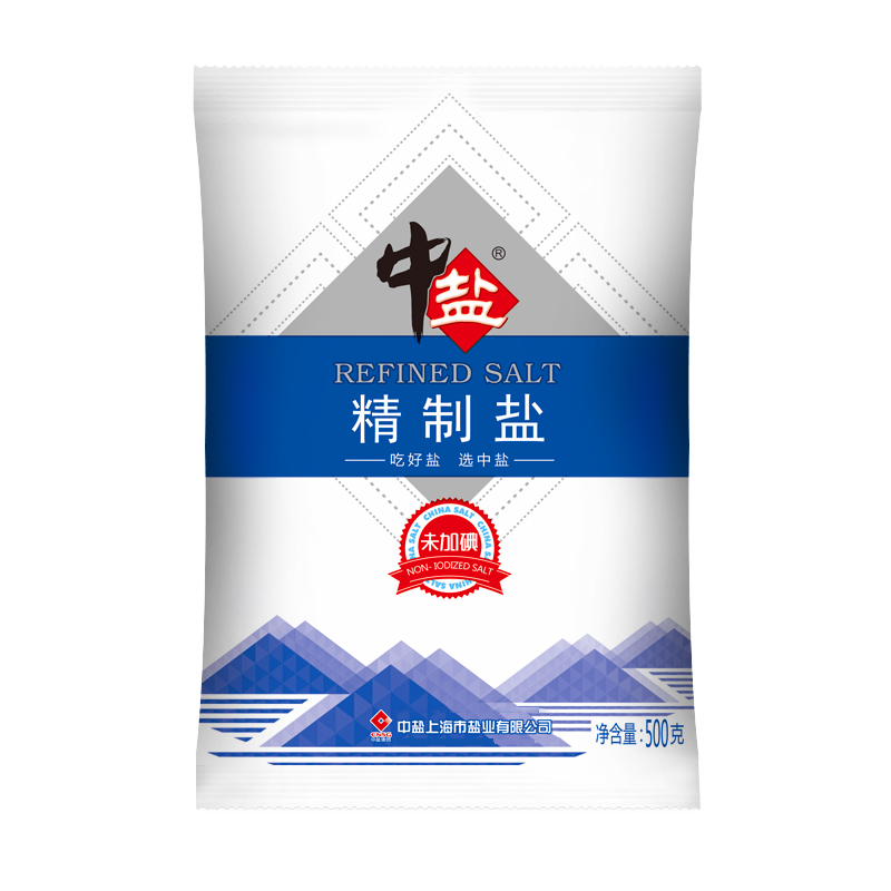 中盐 未加碘 精制盐 500g 3.61元