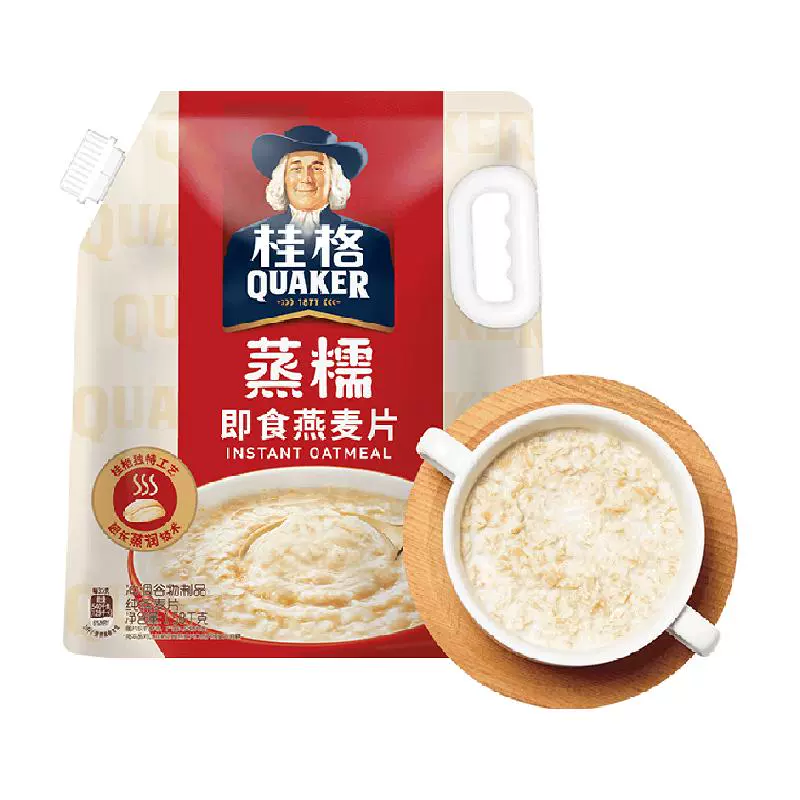 QUAKER 桂格 蒸糯即食燕麦片 1.58kg ￥17