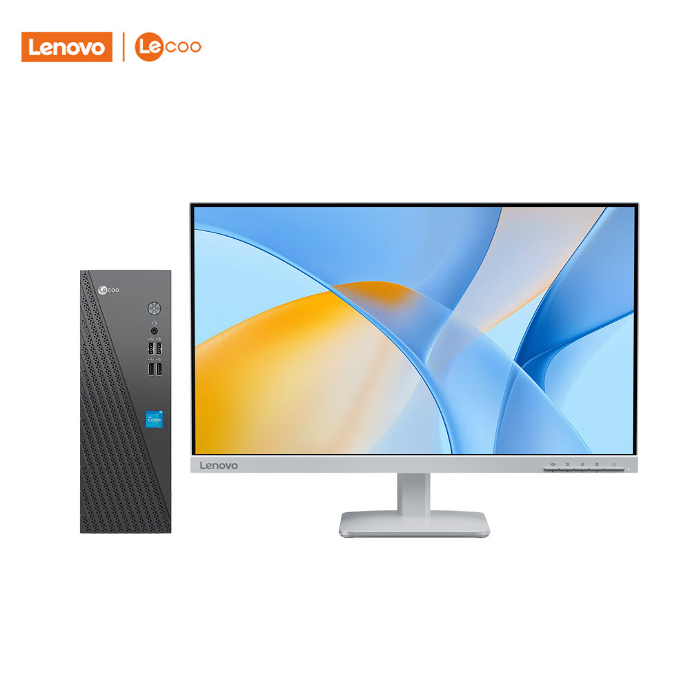 联想 Lenovo 来酷 Lecoo商务办公台式电脑主机(酷睿12代i5-12600HX 16G 1TB SSD )23.8英