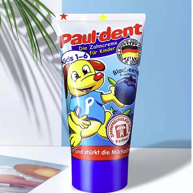 Paul-Dent 宝儿德 儿童可吞食牙膏 蓝莓味 50ml 13.46元