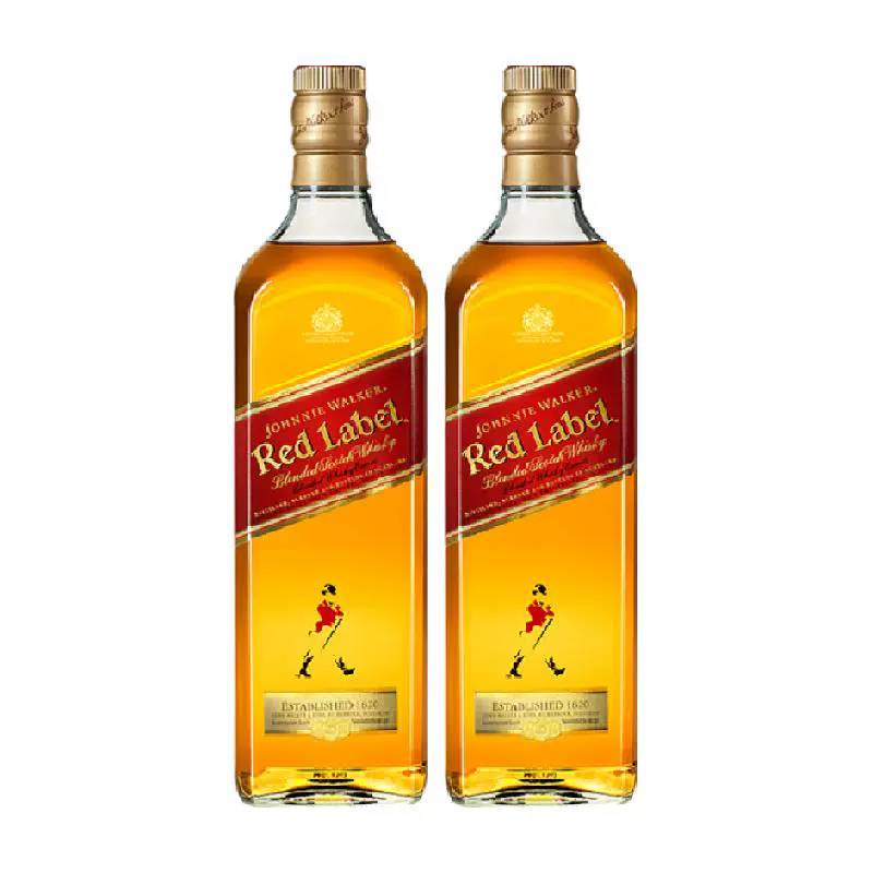 JOHNNIE WALKER 尊尼获加 红牌 苏格兰威士忌 500ml*2 ￥116