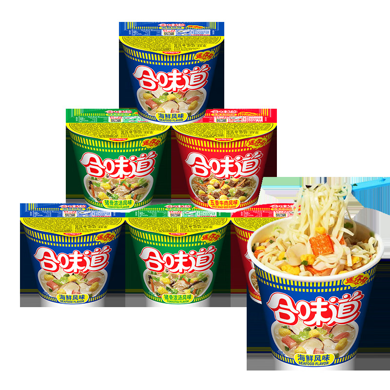 京东特价app需用券日清合味道方便面混搭口味6杯17元包邮需百元生活费