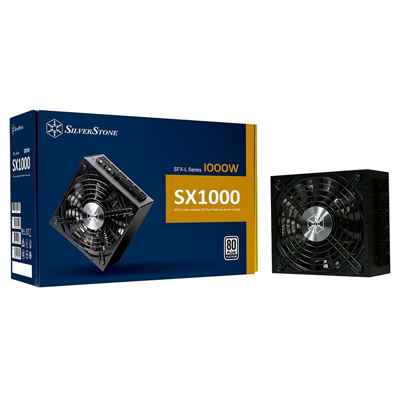 银欣 额定1000W SX1000 SFX-L白金全模电源 1999元