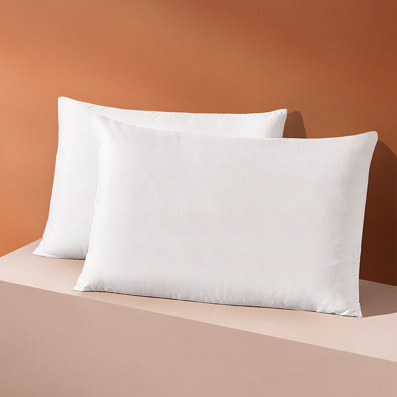 LUOLAI 罗莱家纺 清仓处理：罗莱（LUOLAI）家纺 枕头枕芯纤维枕舒弹压花对枕 