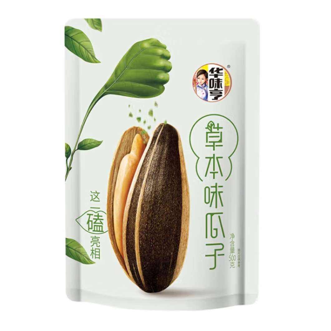 华味亨 草本味瓜子500g *5件、需凑单 36.1元（7.22元/件）+凑31.8元