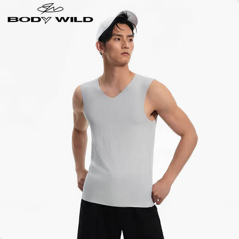 BODYWILD 爱慕集团旗下男士背心柔滑基础ZBN11RS1灰色175 112.33元（需买3件，共336