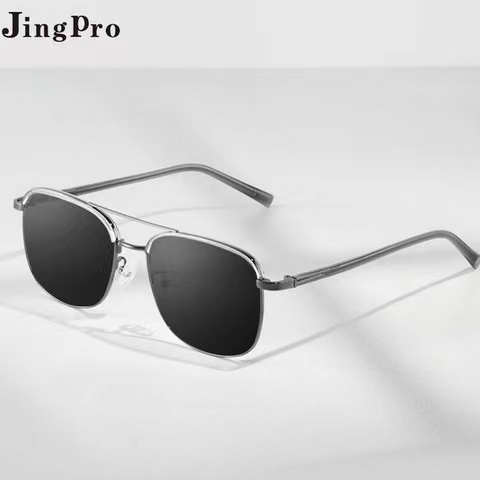 JingPro 镜邦 1.67mr-7近视太阳镜（含散光）+超酷双梁飞行员镜框多款可选 128元