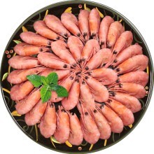 禧美海产 熟冻加拿大北极甜虾 500g*4件+海欣蟹柳235g*2件