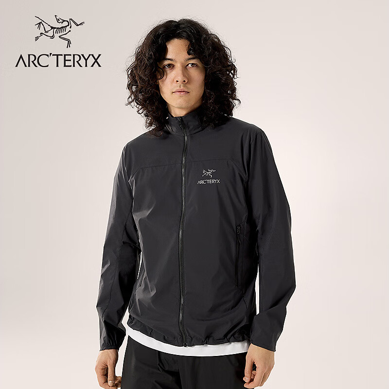 ARCTERYX 始祖鸟 SQUAMISH JACKET 轻量 男子 风壳夹克 BLACK/黑色 M 1800元 包邮