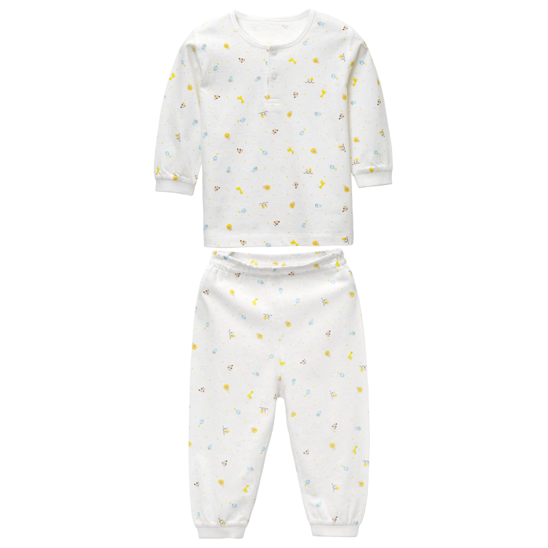 PLUS会员、限尺码：les enphants 丽婴房 儿童纯棉内衣套装 49.31元包邮（需用券）
