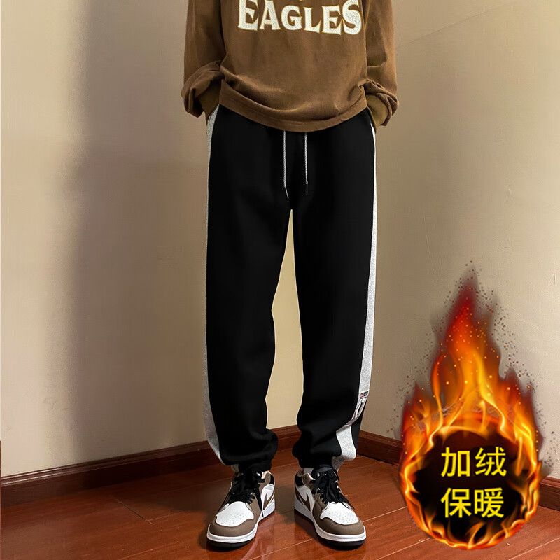 真维斯户外运动 JEANSWEST OUTDOOR 真维斯JEANSWEST 男士加绒加厚保暖休闲裤 49.9元