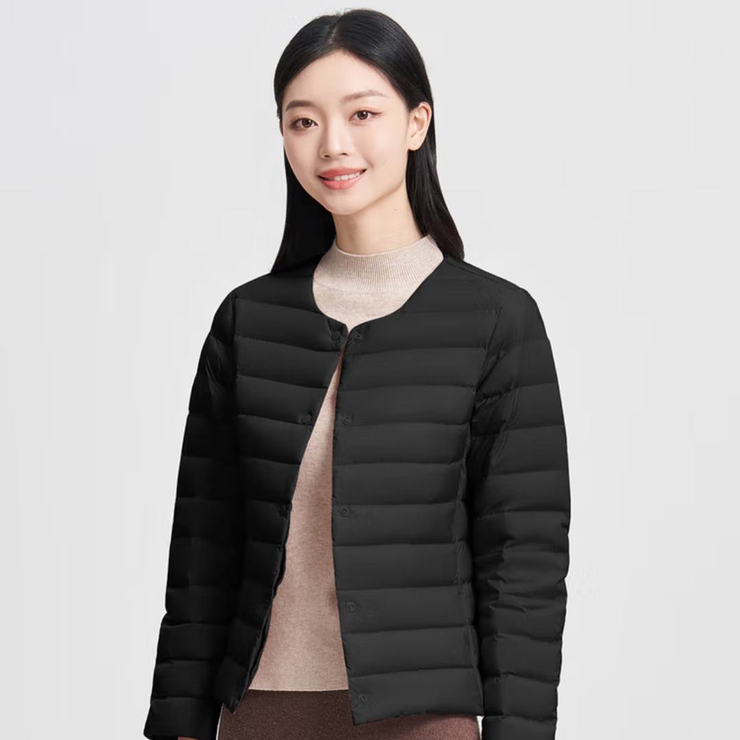 京东plus：波司登秋季新款轻薄羽绒服女黑色8056 160/88B 150.31元（主商品133.98+