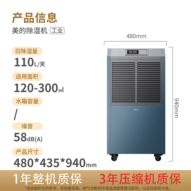 Midea 美的 CF138BD/N1-GY 除湿机130L/天 2680元包邮（双重优惠）