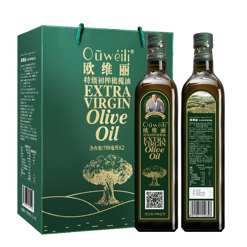 88VIP：Ouweili 欧维丽 特级初榨橄榄油 礼盒装 109.25元
